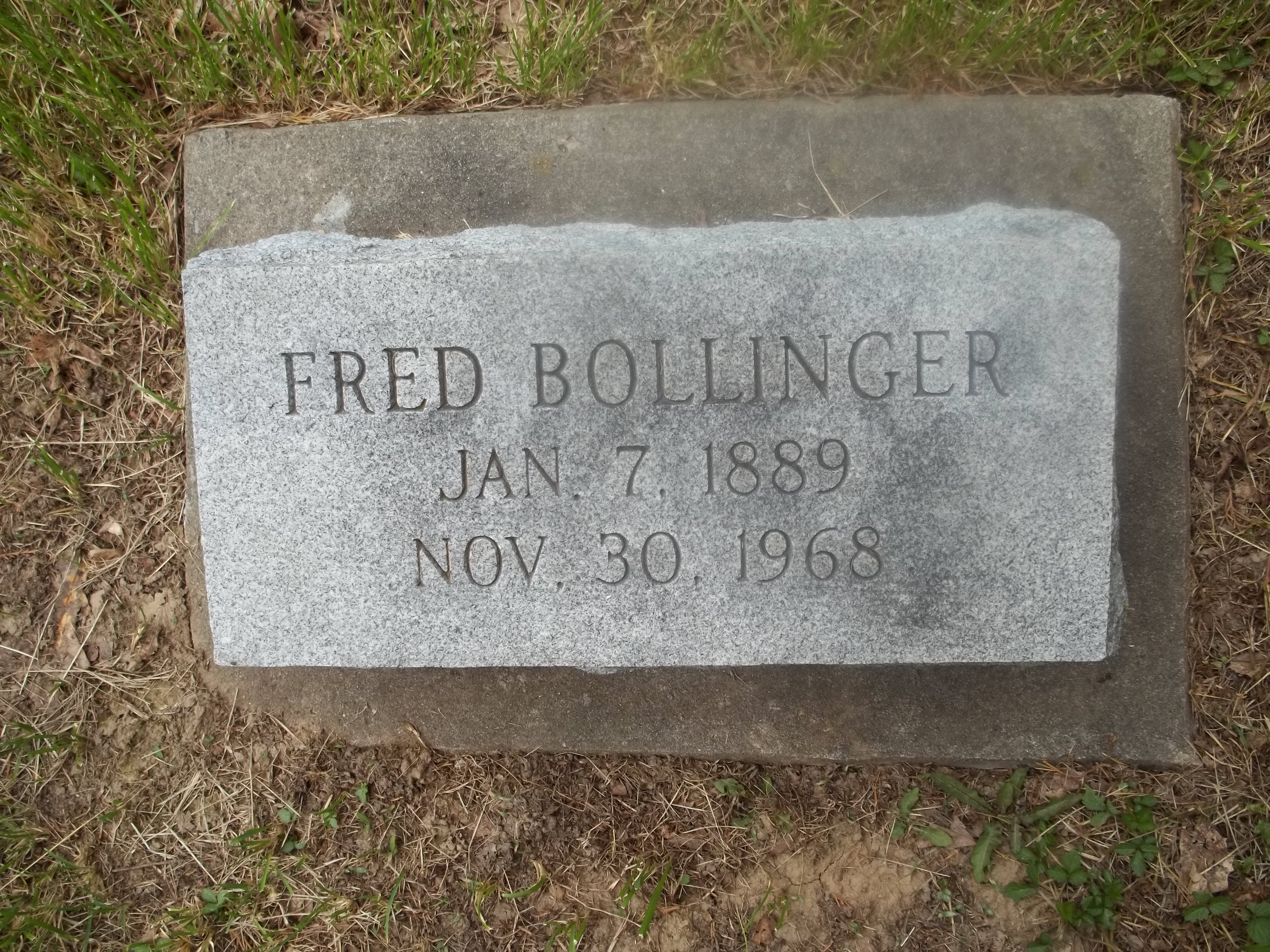 Fred Bollinger Headstone