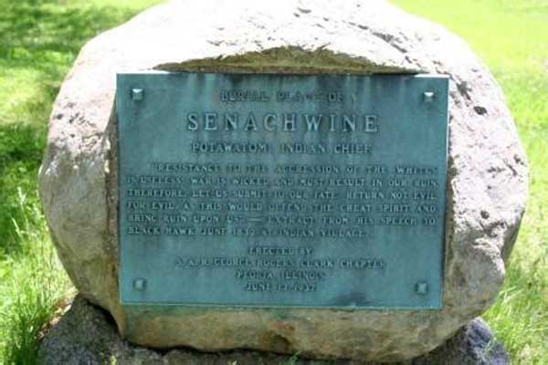 Chief Senachwine Marker