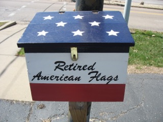 flag collection box