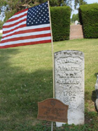 DAR Marker: Joel Maxcy's gravesite