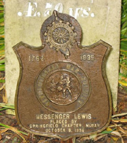 Messinger Lewis's gravesite marker