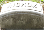 Organizing Regent Kate Chatterton Hickox's gravestone