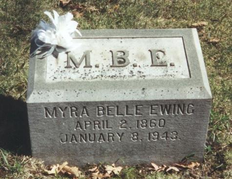 [Myra Belle Ewing Marker]